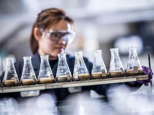 soil testing services in a laboratory.